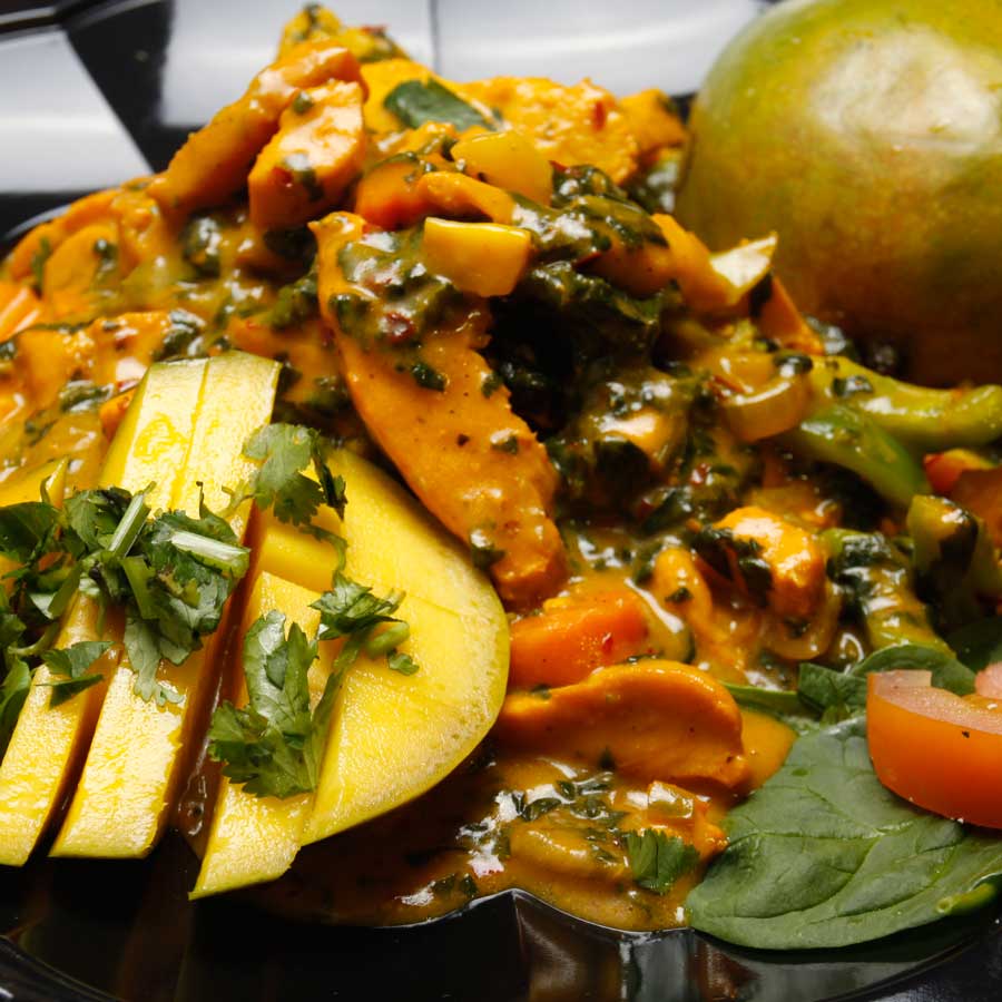 Safari Express Mango Chicken Dish Food Photography by Moda Photography for Cordavii Consulting