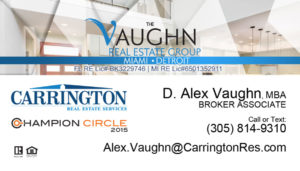 The Vaughn Real Estate Business Card