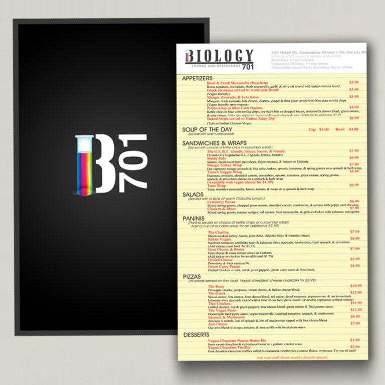 Restaurant Menu Design