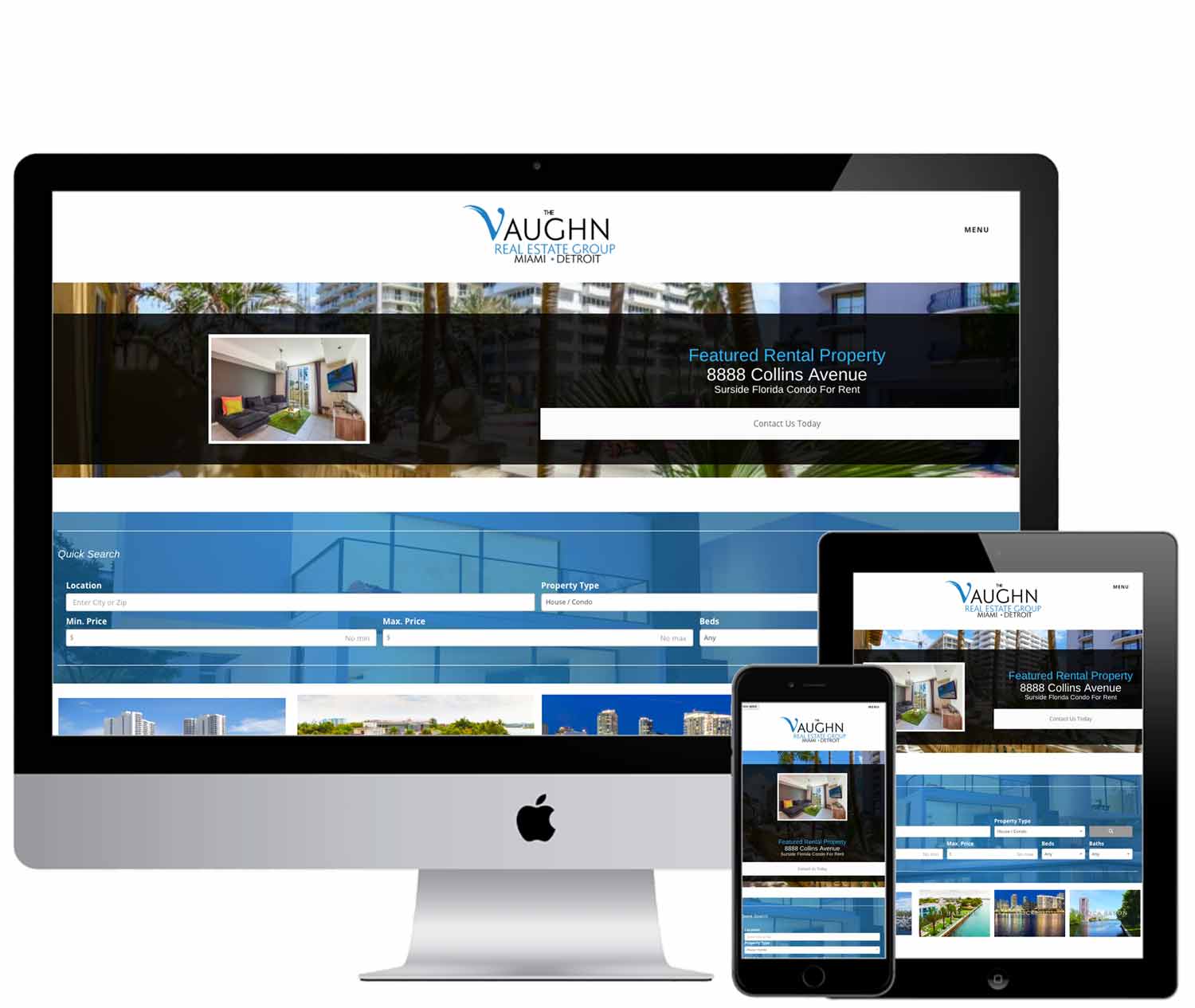 The Vaughn IDX Real Estate Website design