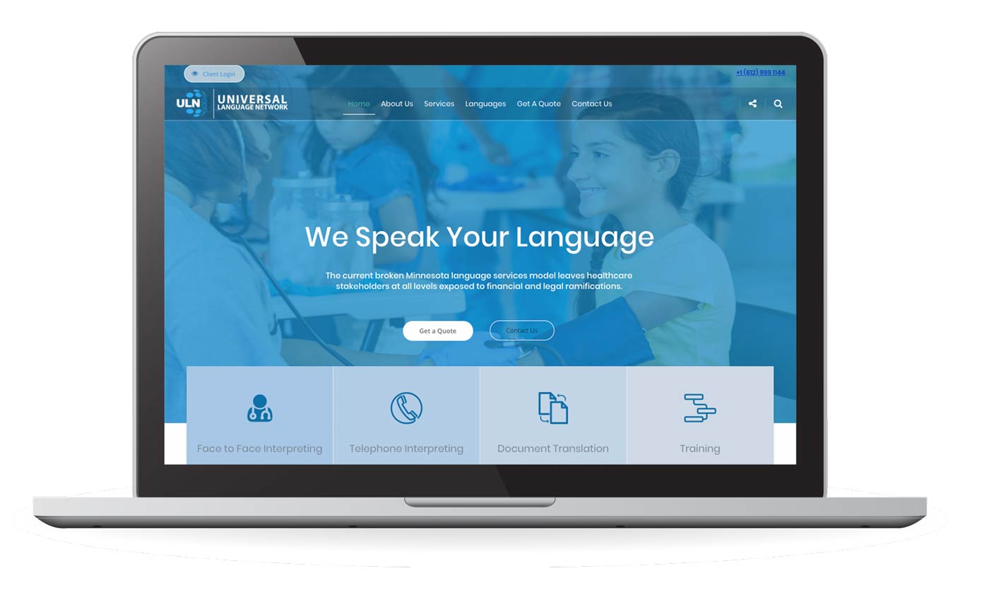 Universal Language Network Website Redesign