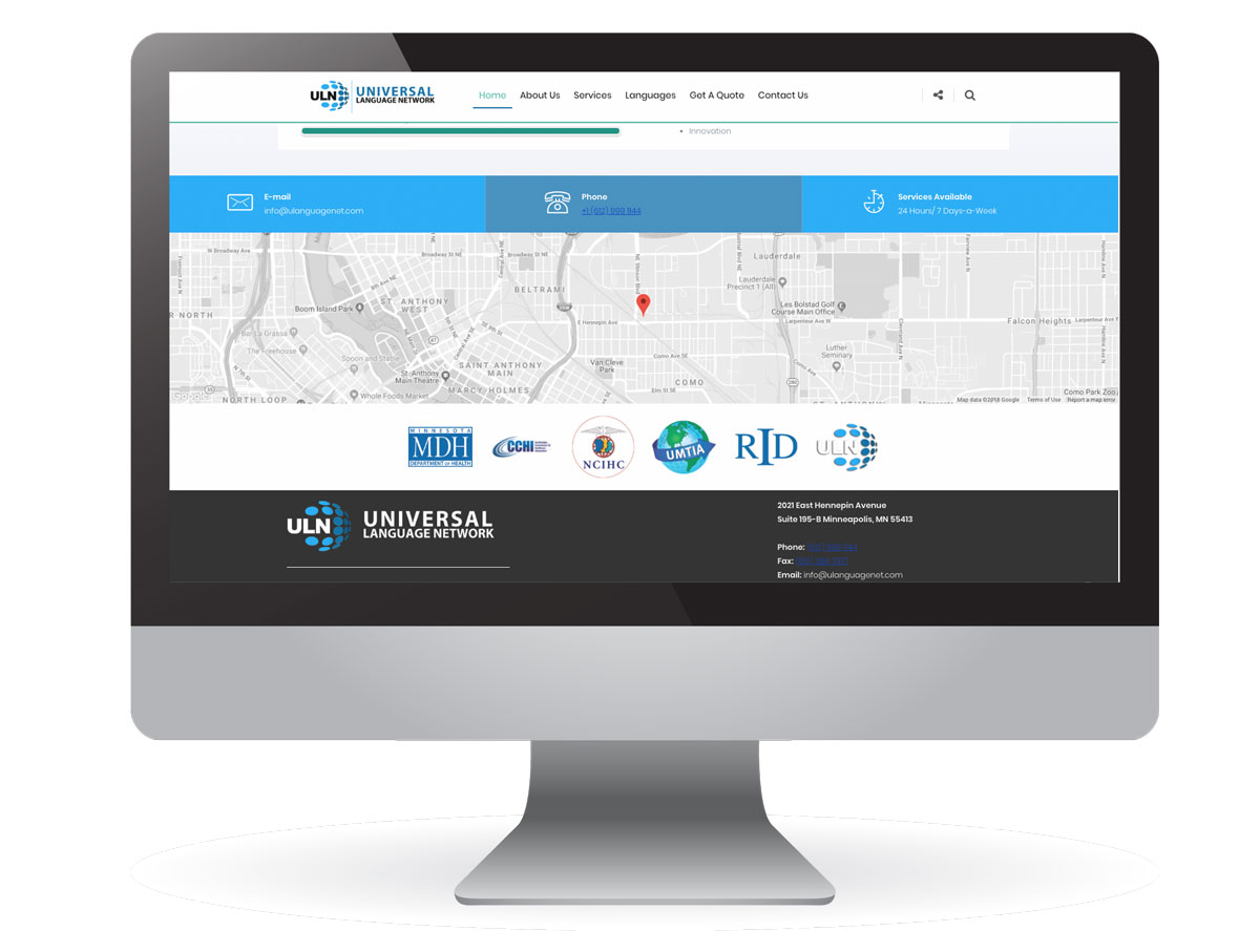 Universal Language Network Website Redesign