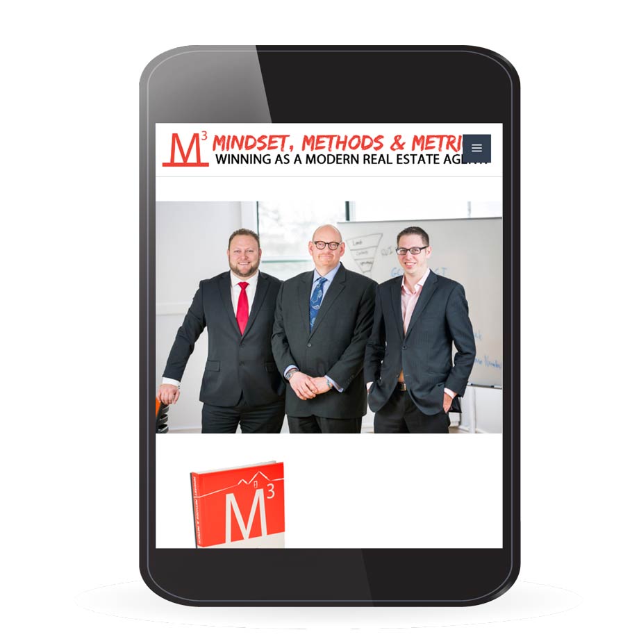 Mindset, Methods & Metrics : winning as a modern real estate agent website via tablet