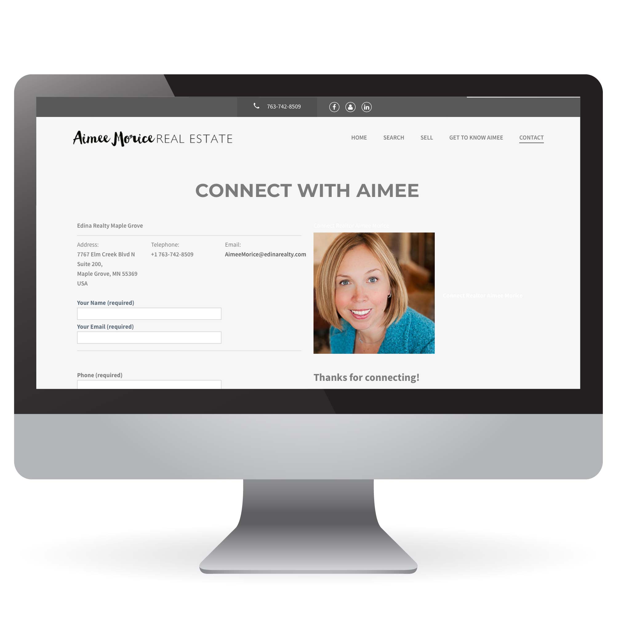 Aimee Morice Real Estate IDX Website Design