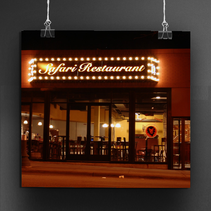 Safari Restaurant Brand Design