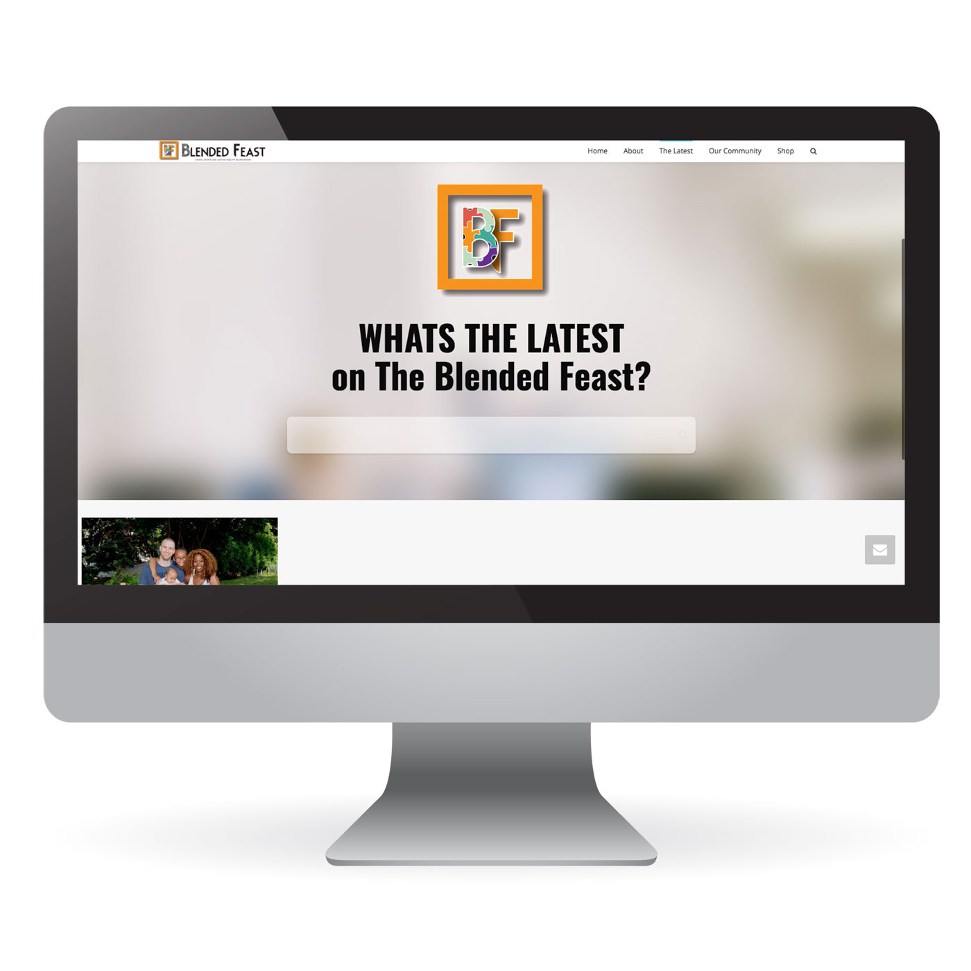 The Blended Feast Non Profit Website Design