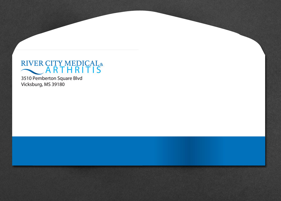 Medical Brand Design Envelope for River City Medical by Cordavii Brand Consulting