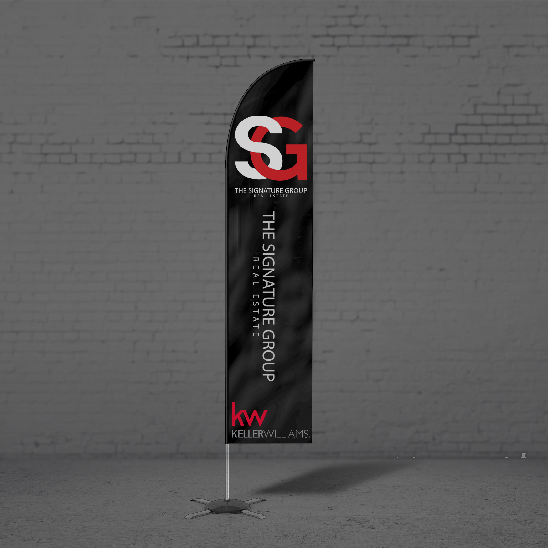 Keller Williams the Signature Group Real Estate Feather Flag