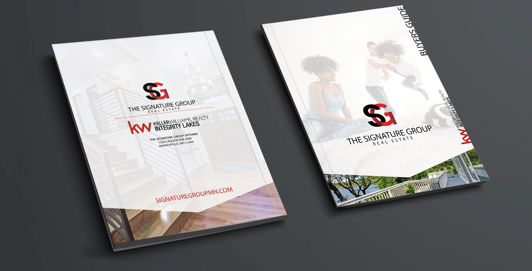 Real Estate Buyers Guide Cover design for the Signature Group of Keller Williams