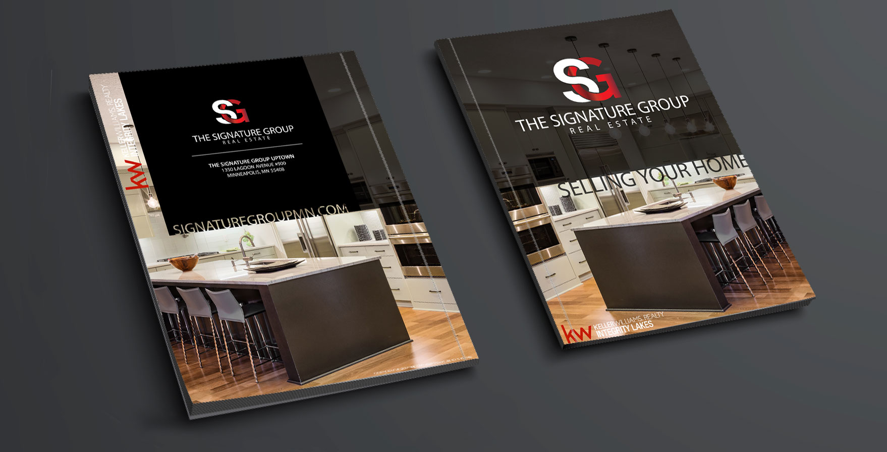 Real Estate Listing Presentation Cover design for the Signature Group of Keller Williams