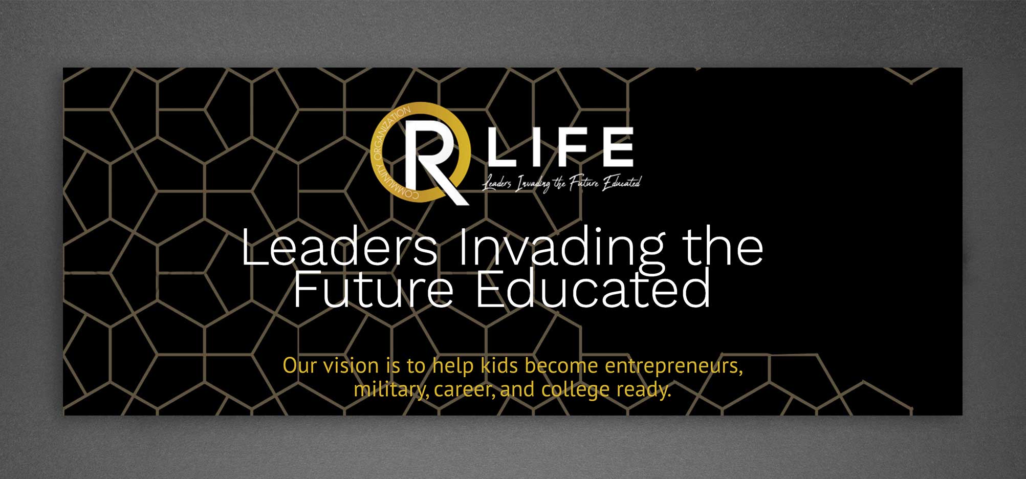 R LIFE Community Organization Non Profit Banner Ad Design