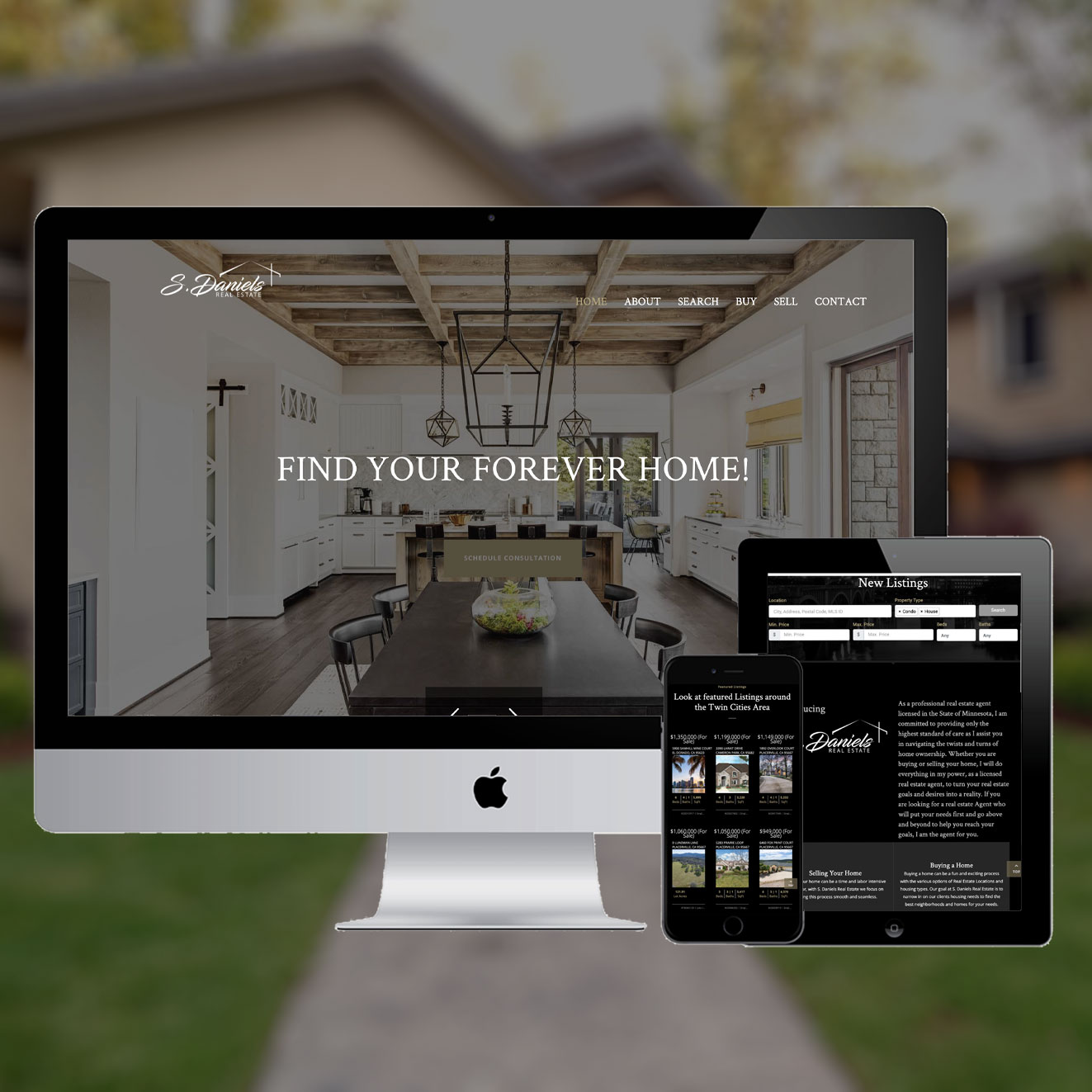 Real Estate Website design with IDX