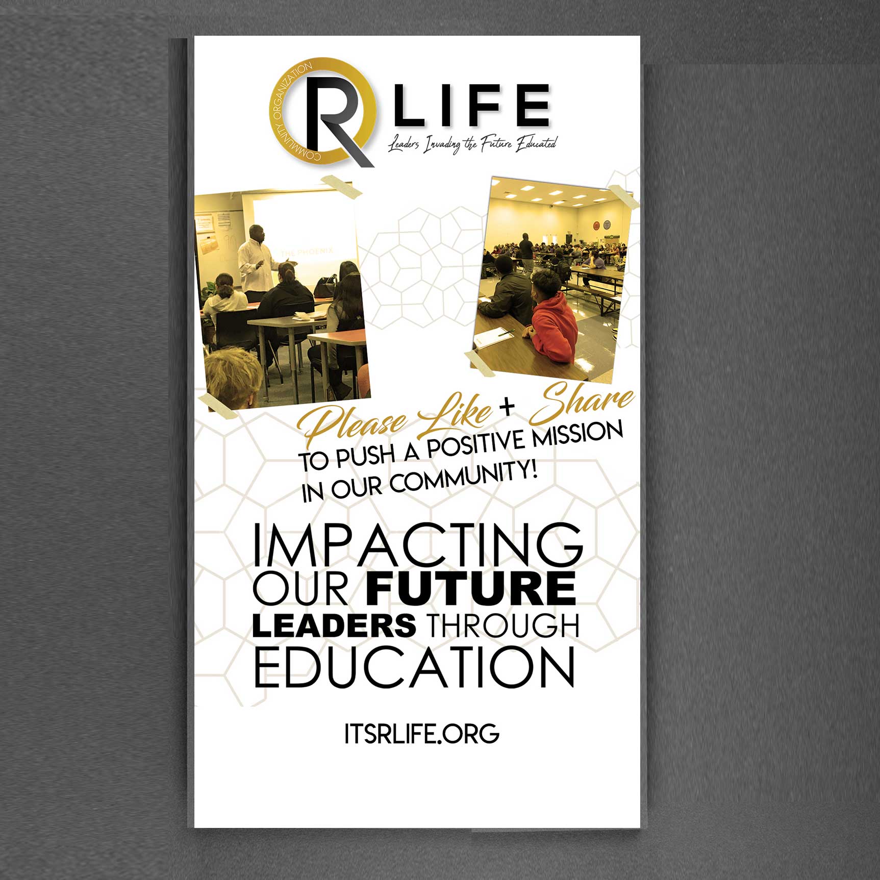 R LIFE Community Organization Non Profit Banner Ad Design